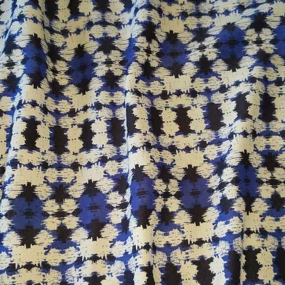 J. Crew blue white maxi dress w/slit on one side - Picture 6 of 6